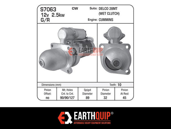 S7063 Cummins Starter Motor